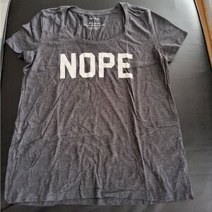 Torrid Charcoal 'NOPE' Graphic Tee